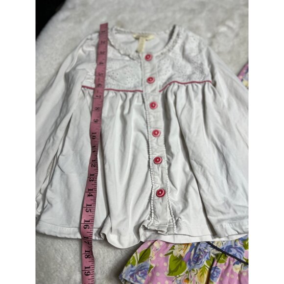 Matilda Jane Good Hart maple sugar ruffle pants & Oce upon a time frosted top gi - Picture 4 of 8